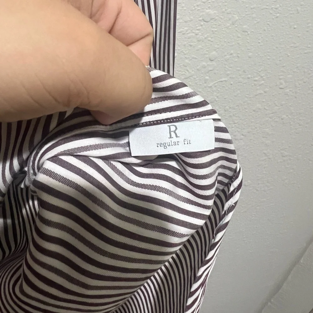 Ermenegildo Zegna Dress Shirt 42/16.5 Striped - Picture 3 of 7